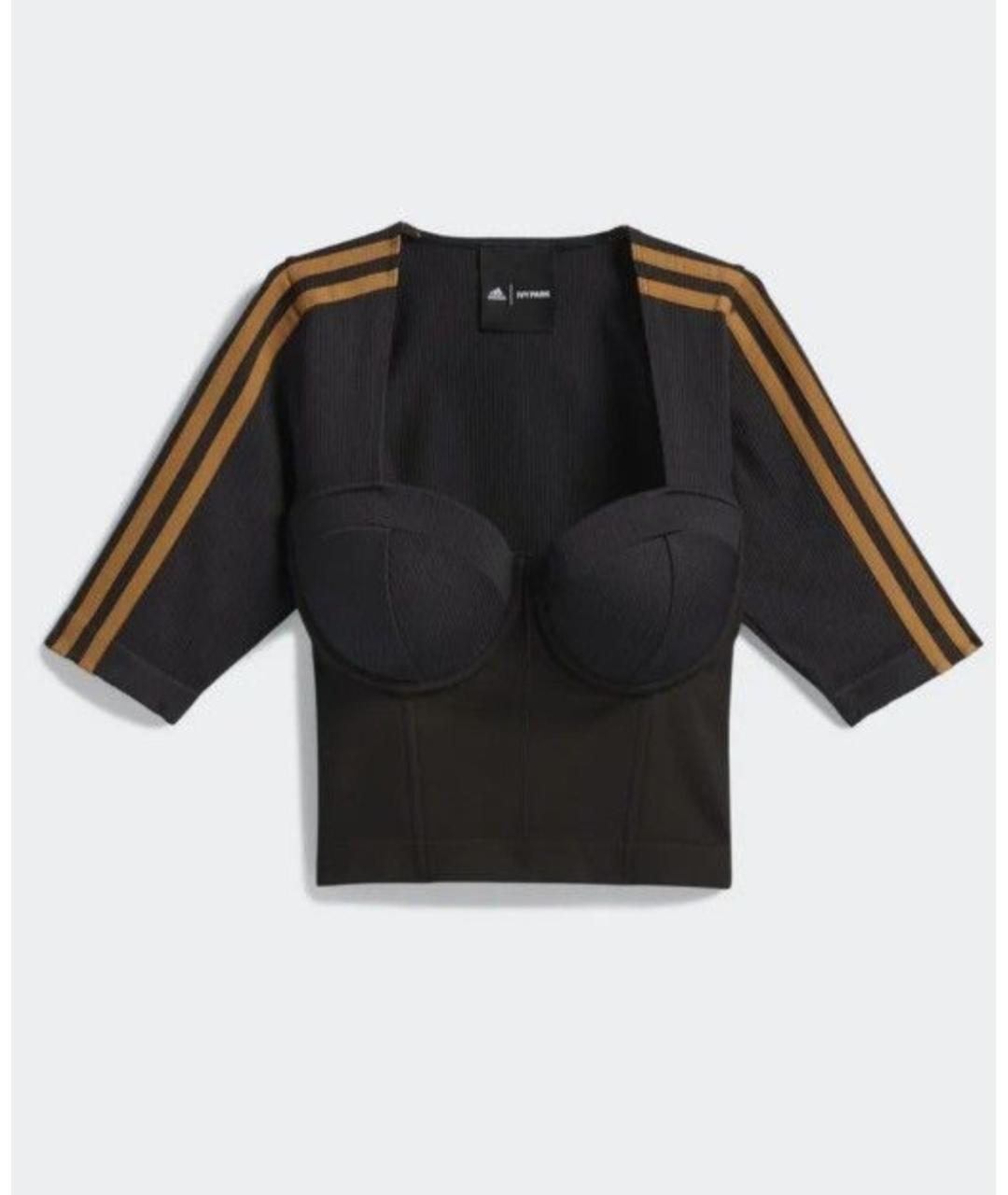 ADIDAS Черная полиэстеровая футболка, фото 5