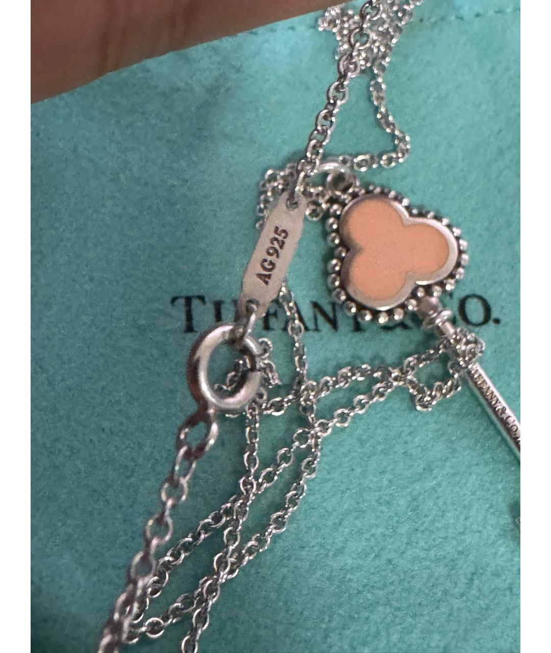 TIFFANY&CO Розовый серебряный кулон, фото 7