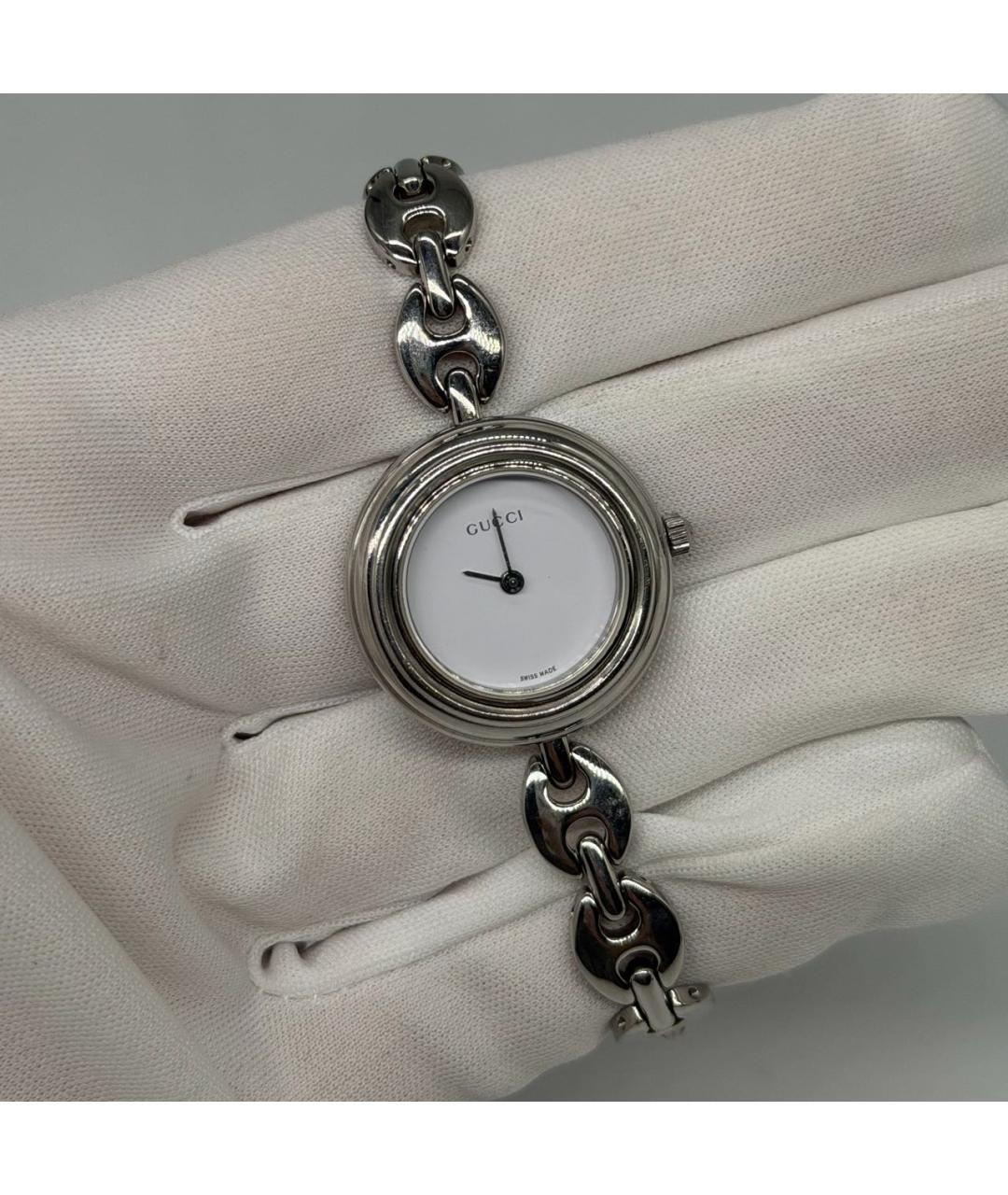 GUCCI Серебряные часы, фото 9