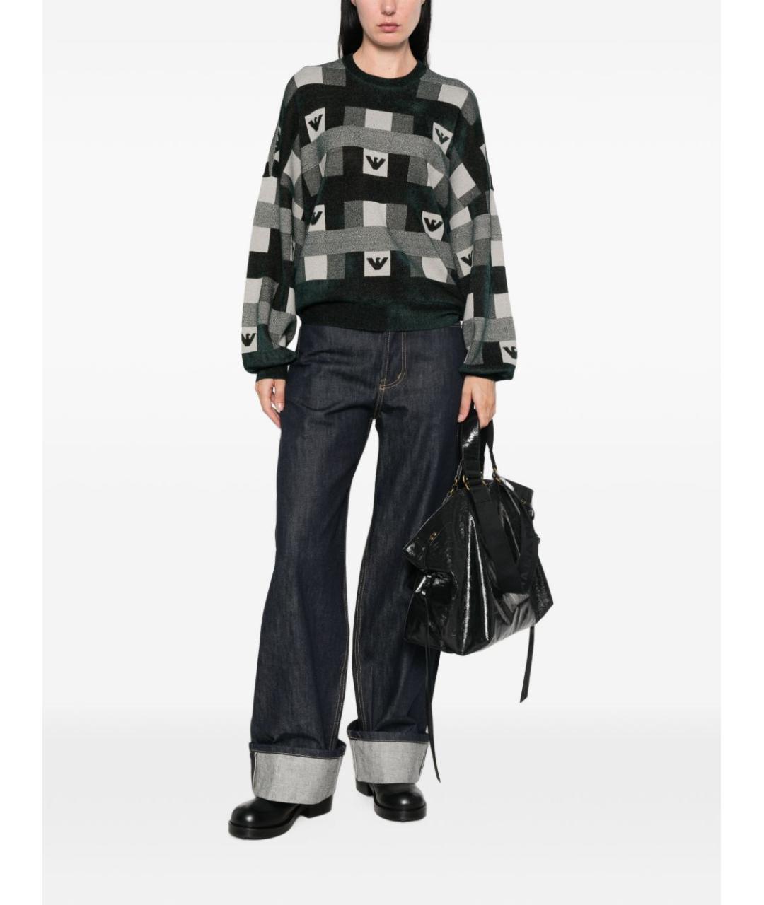 EMPORIO ARMANI Серый джемпер / свитер, фото 3