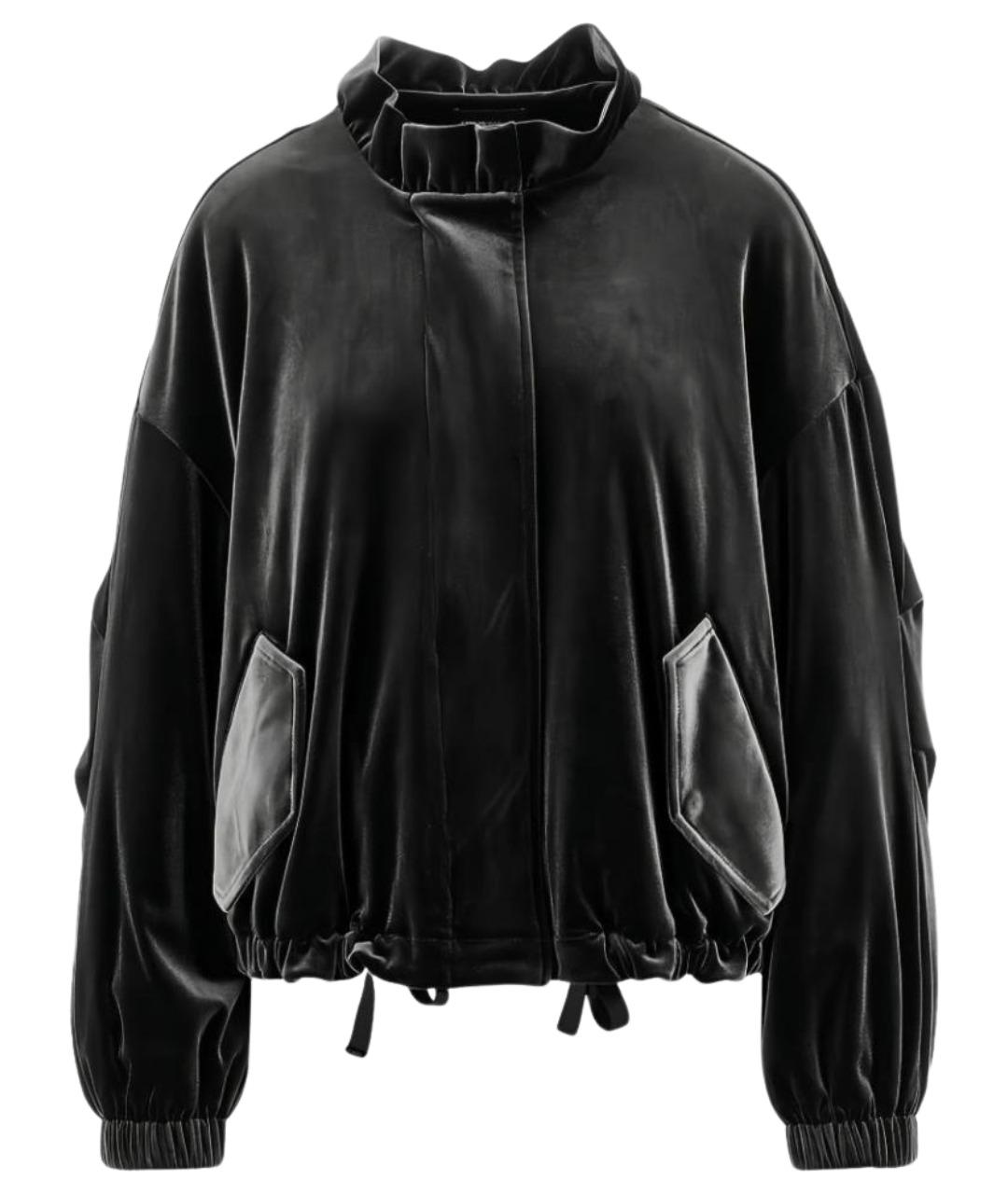 EMPORIO ARMANI Черная полиэстеровая куртка, фото 1