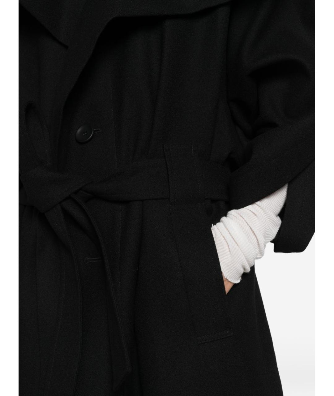 ISSEY MIYAKE Черное шерстяное пальто, фото 4