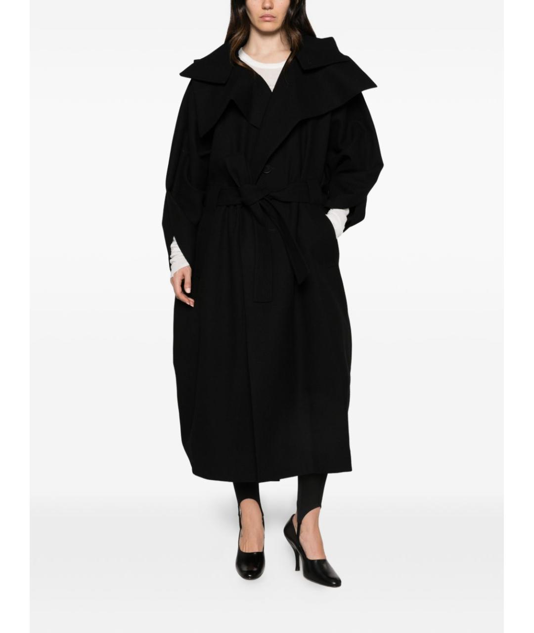 ISSEY MIYAKE Черное шерстяное пальто, фото 5