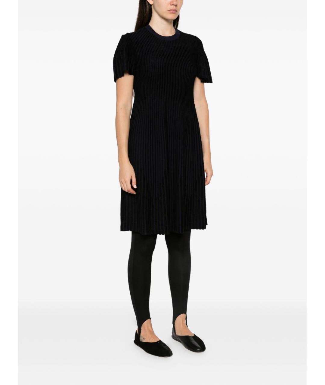 EMPORIO ARMANI Черное полиэстеровое повседневное платье, фото 2