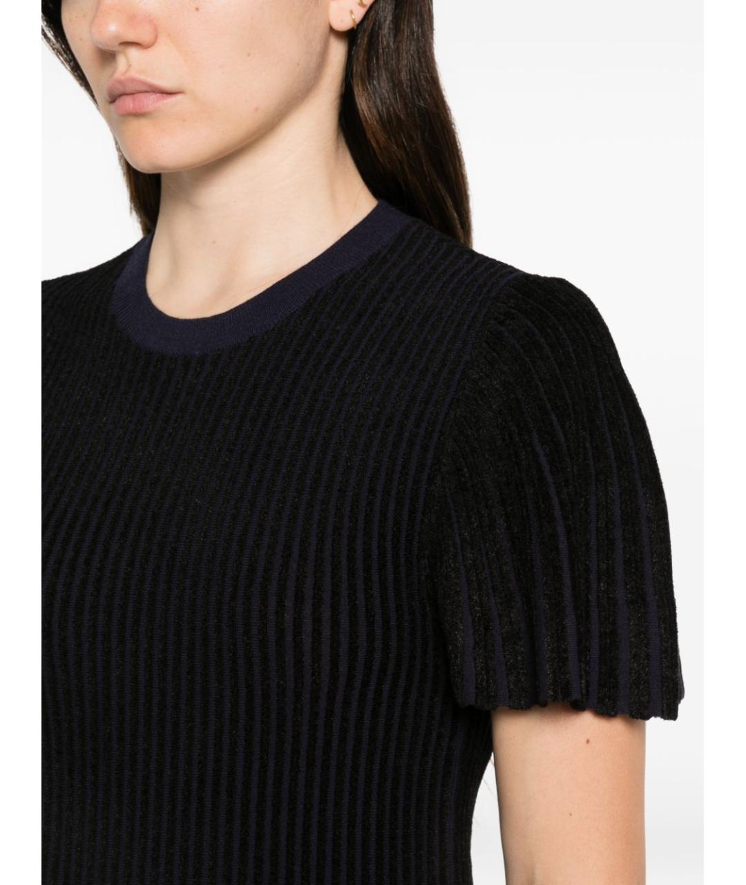 EMPORIO ARMANI Черное полиэстеровое повседневное платье, фото 4