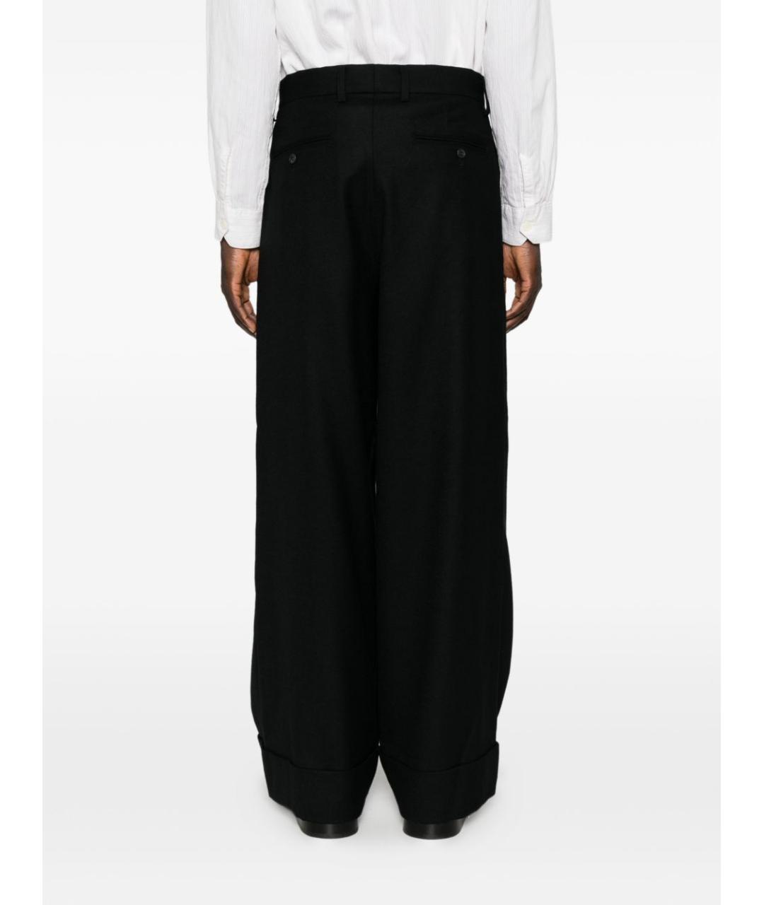 JUNYA WATANABE Черные шерстяные повседневные брюки, фото 4
