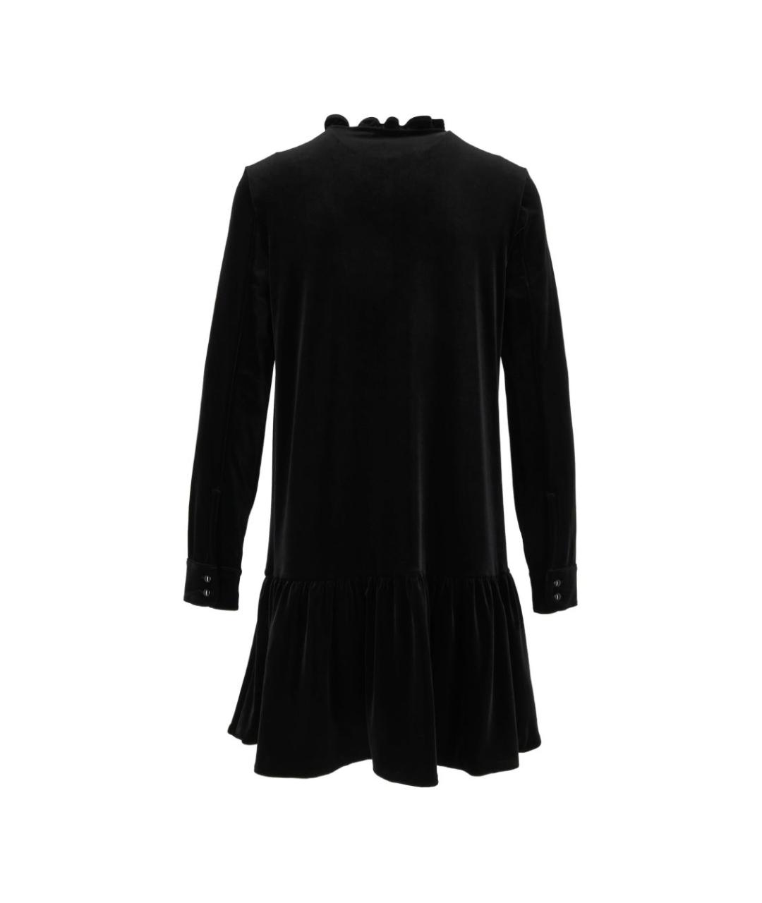 EMPORIO ARMANI Черное полиэстеровое повседневное платье, фото 2