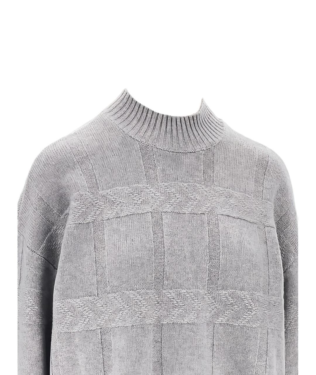 EMPORIO ARMANI Серый кашемировый джемпер / свитер, фото 2