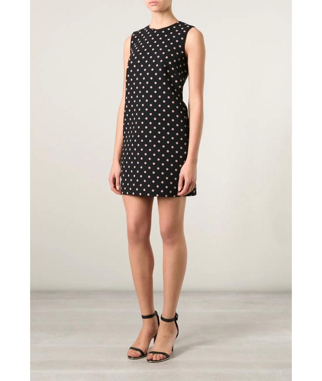 RED VALENTINO Черное полиэстеровое повседневное платье, фото 6