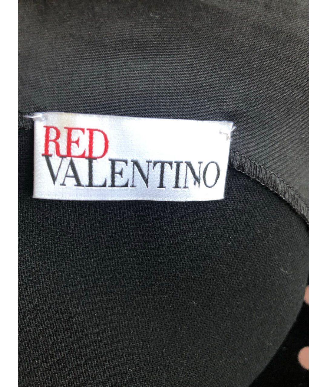 RED VALENTINO Черное полиэстеровое повседневное платье, фото 4