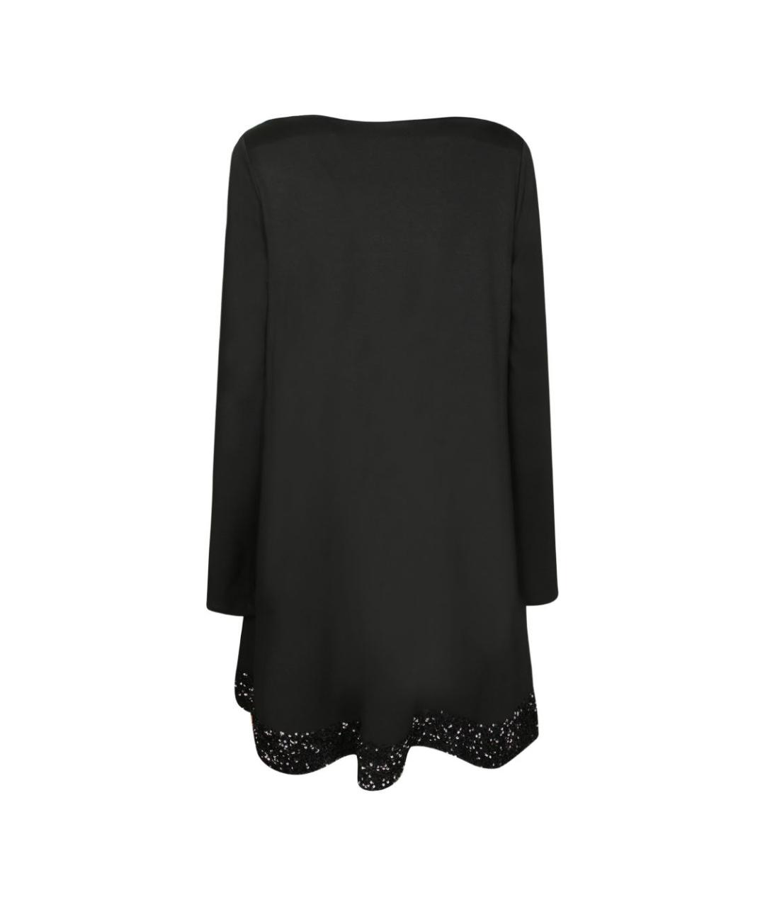 EMPORIO ARMANI Черное полиэстеровое платье, фото 2