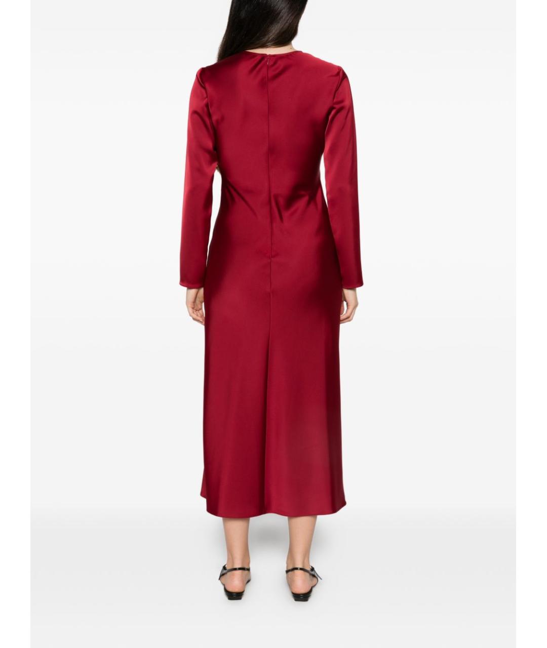EMPORIO ARMANI Красное полиэстеровое повседневное платье, фото 4