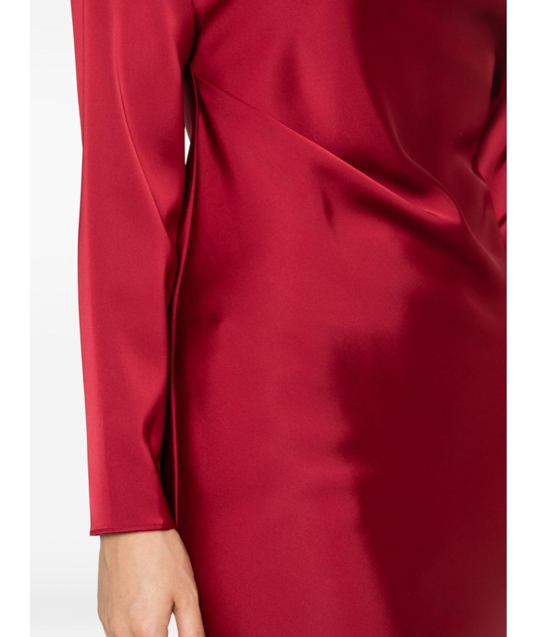EMPORIO ARMANI Красное полиэстеровое повседневное платье, фото 3