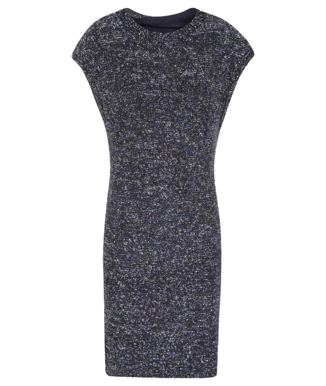 EMPORIO ARMANI Черное вискозное коктейльное платье, фото 1