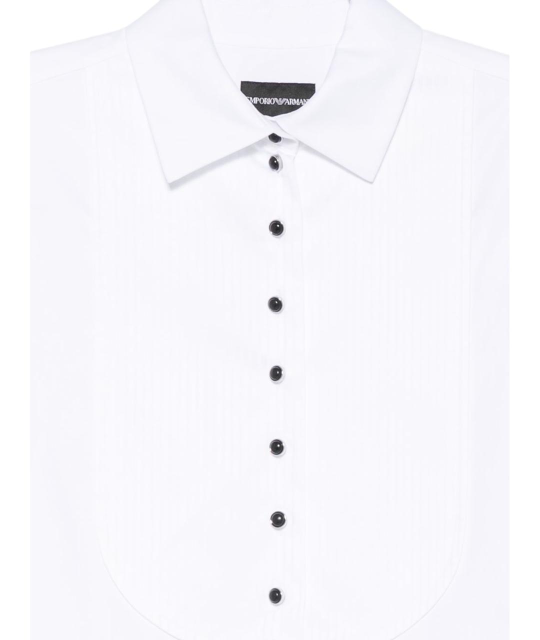 EMPORIO ARMANI Белая хлопковая рубашка, фото 2