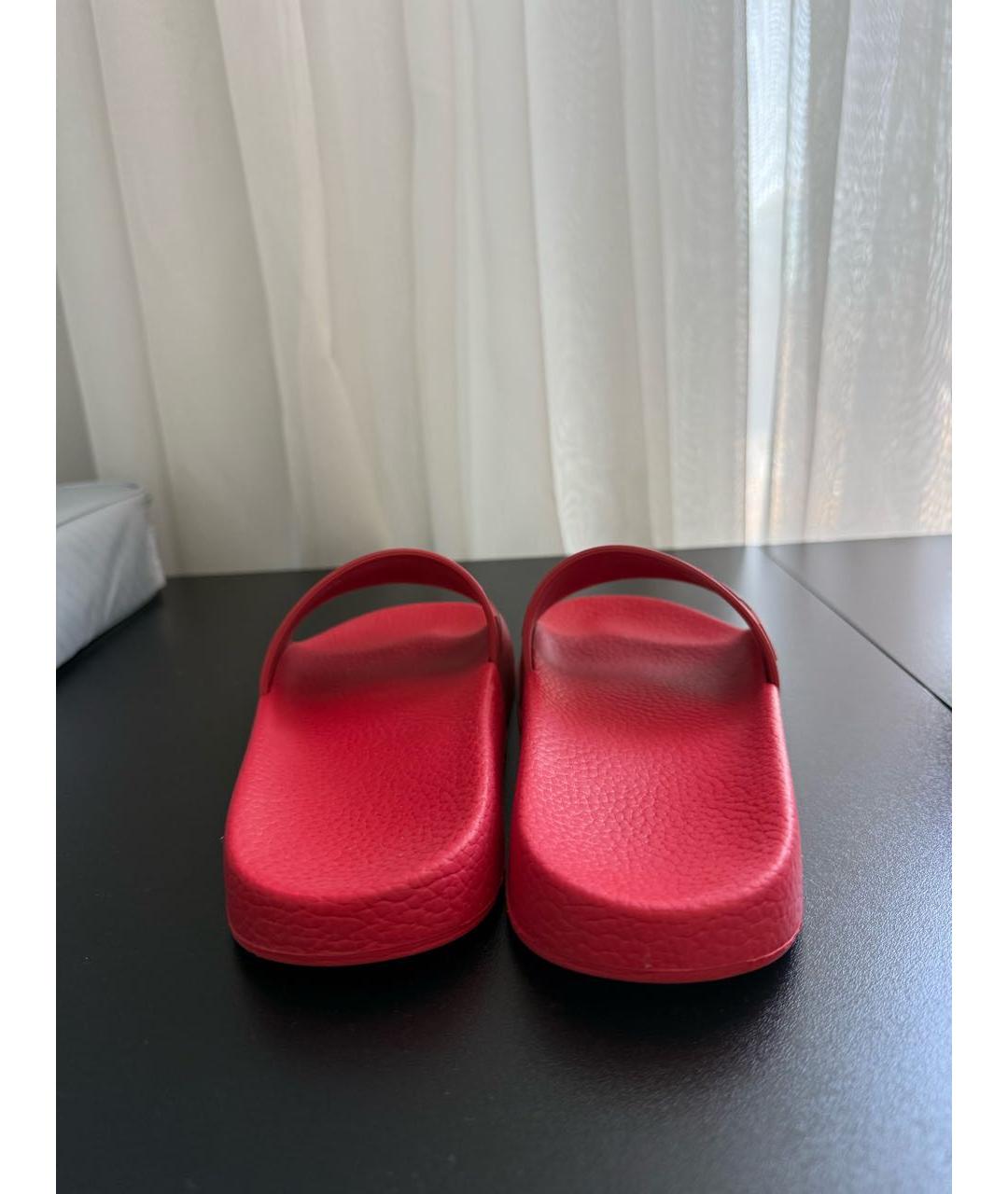 VALENTINO Красные шлепанцы, фото 4