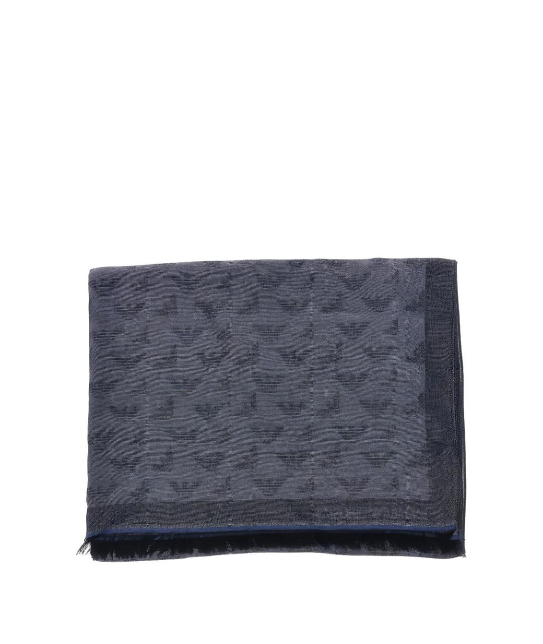 EMPORIO ARMANI Синий шарф, фото 1