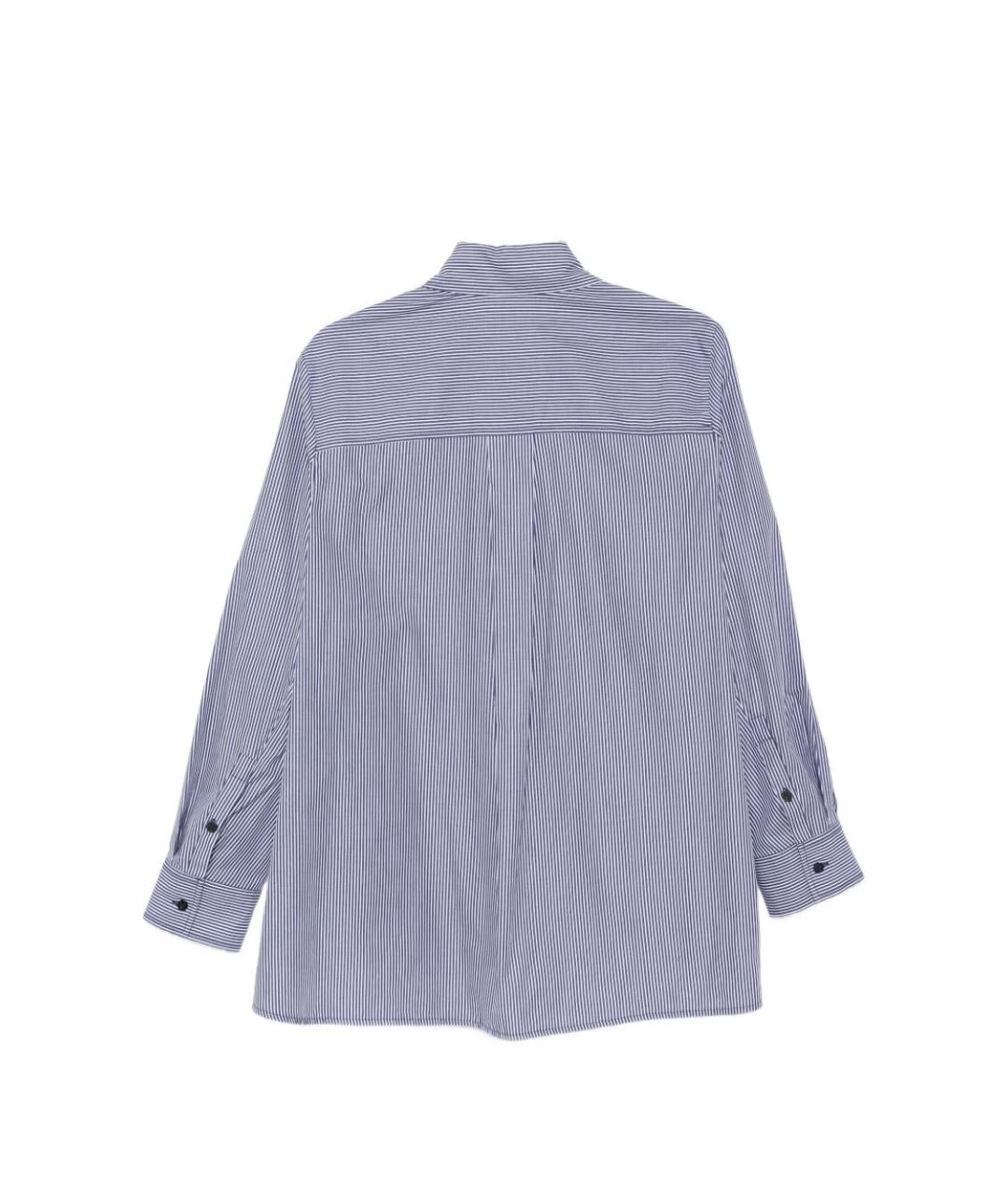 EMPORIO ARMANI Синяя хлопковая рубашка, фото 3