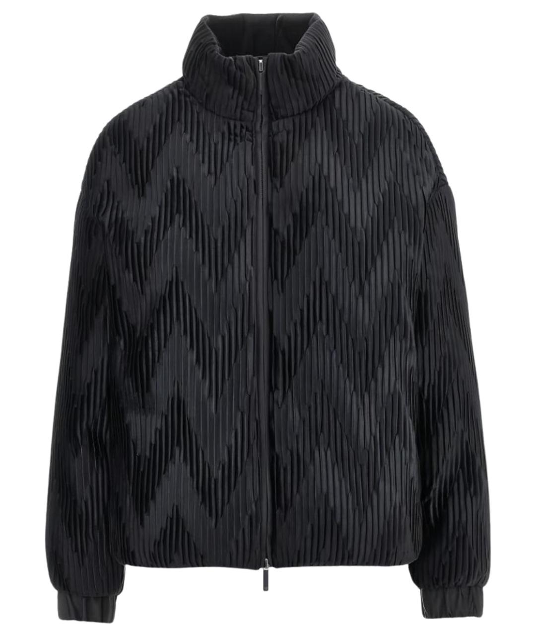EMPORIO ARMANI Черная полиэстеровая куртка, фото 1