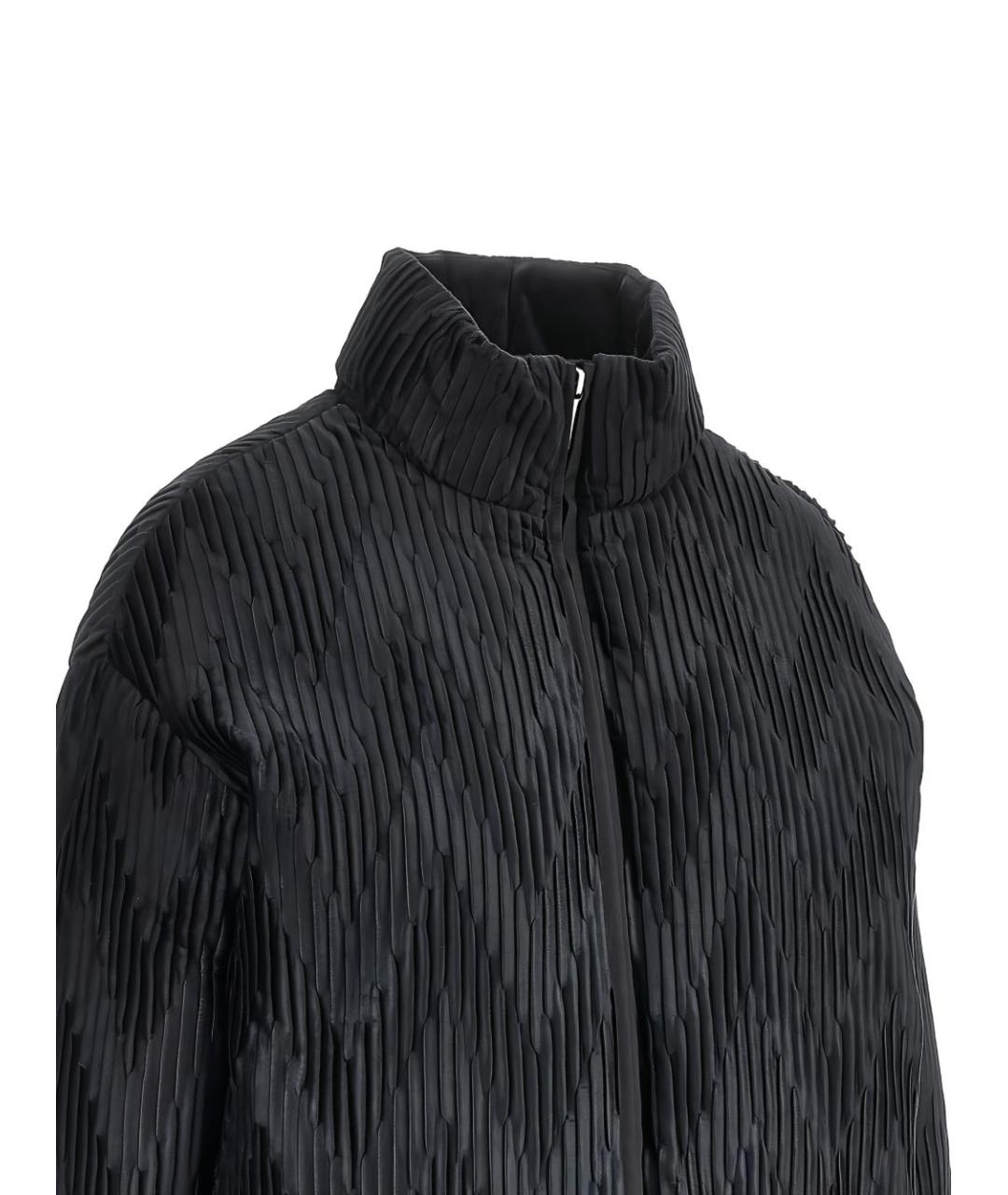 EMPORIO ARMANI Черная полиэстеровая куртка, фото 2