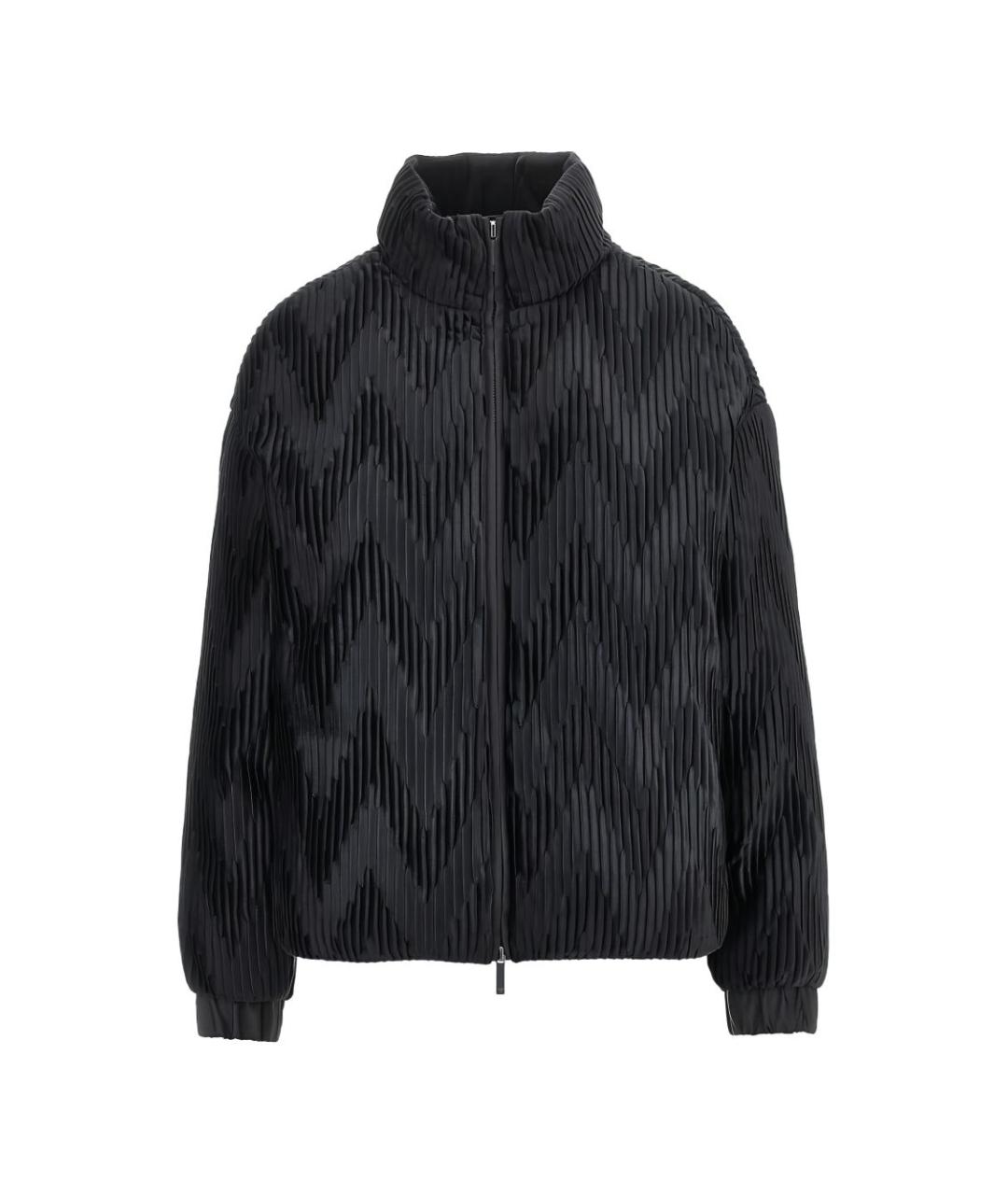 EMPORIO ARMANI Черная полиэстеровая куртка, фото 3