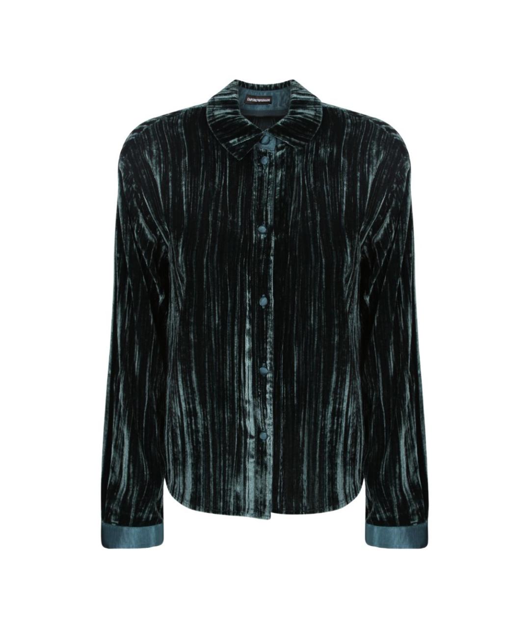 EMPORIO ARMANI Зеленая вискозная рубашка, фото 1