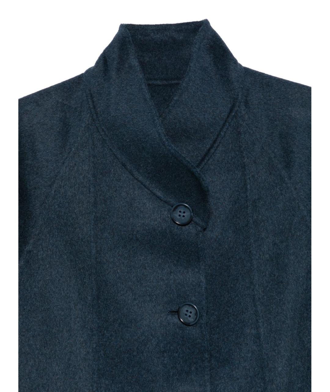 EMPORIO ARMANI Синее шерстяное пальто, фото 2