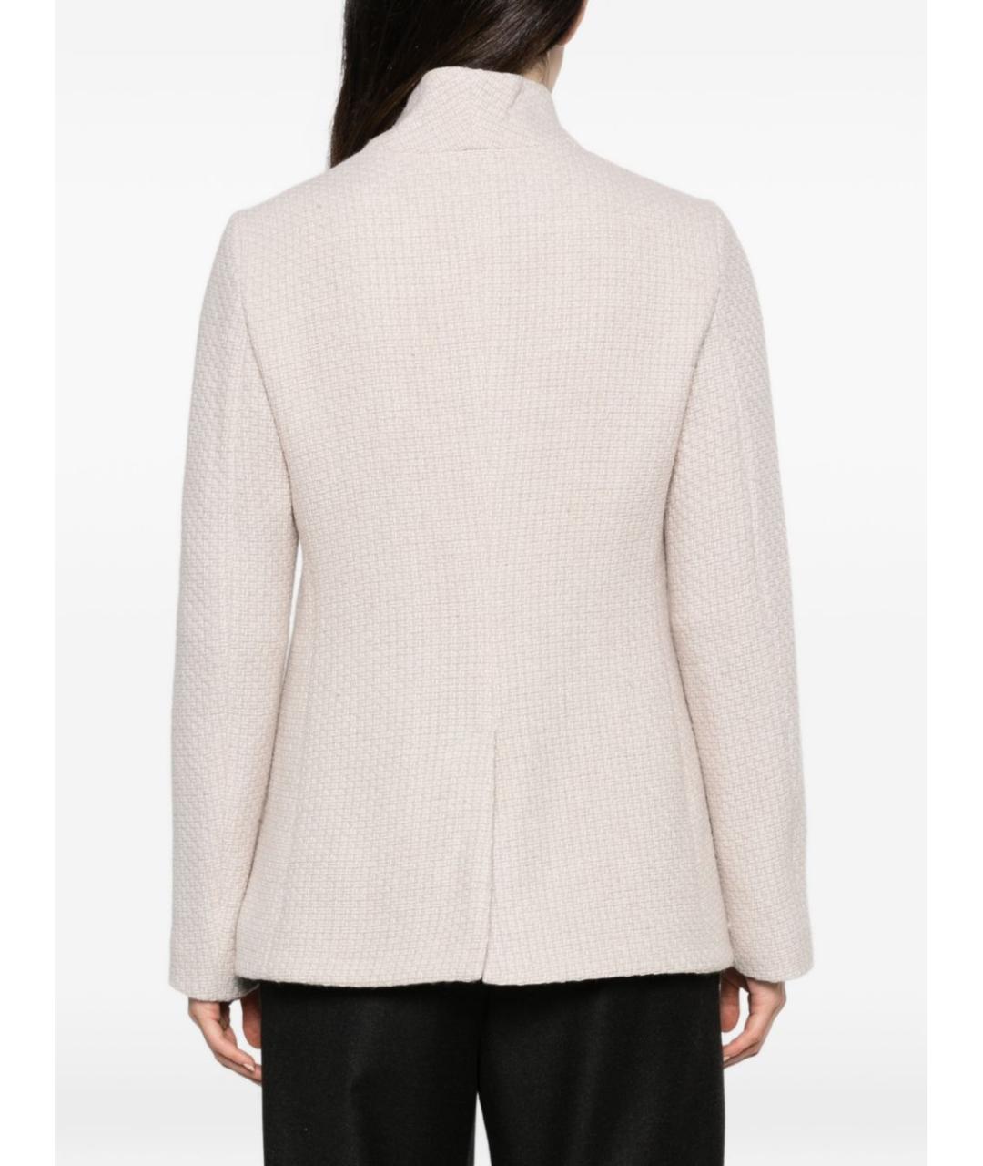EMPORIO ARMANI Бежевая шерстяная куртка, фото 2