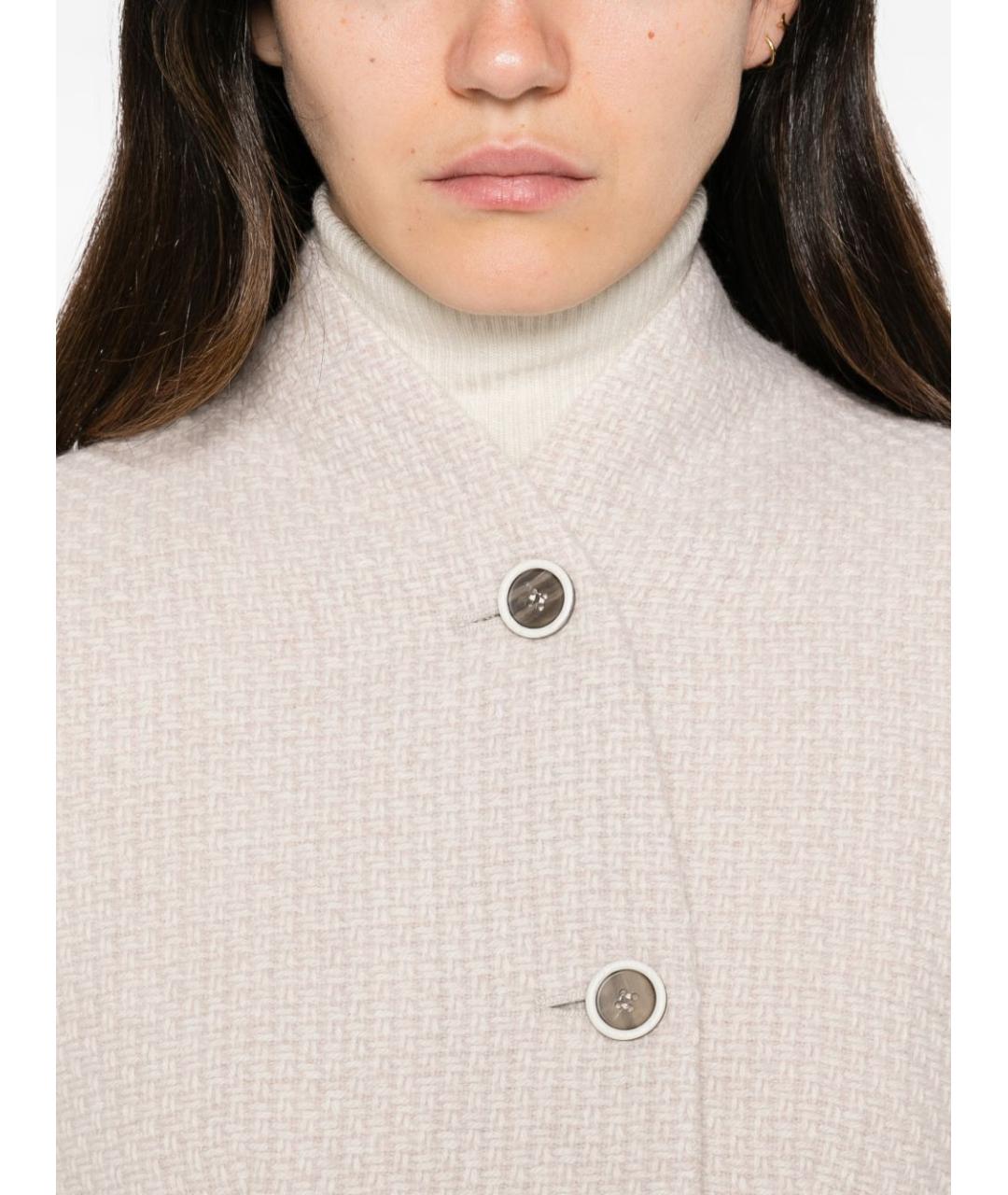EMPORIO ARMANI Бежевая шерстяная куртка, фото 4
