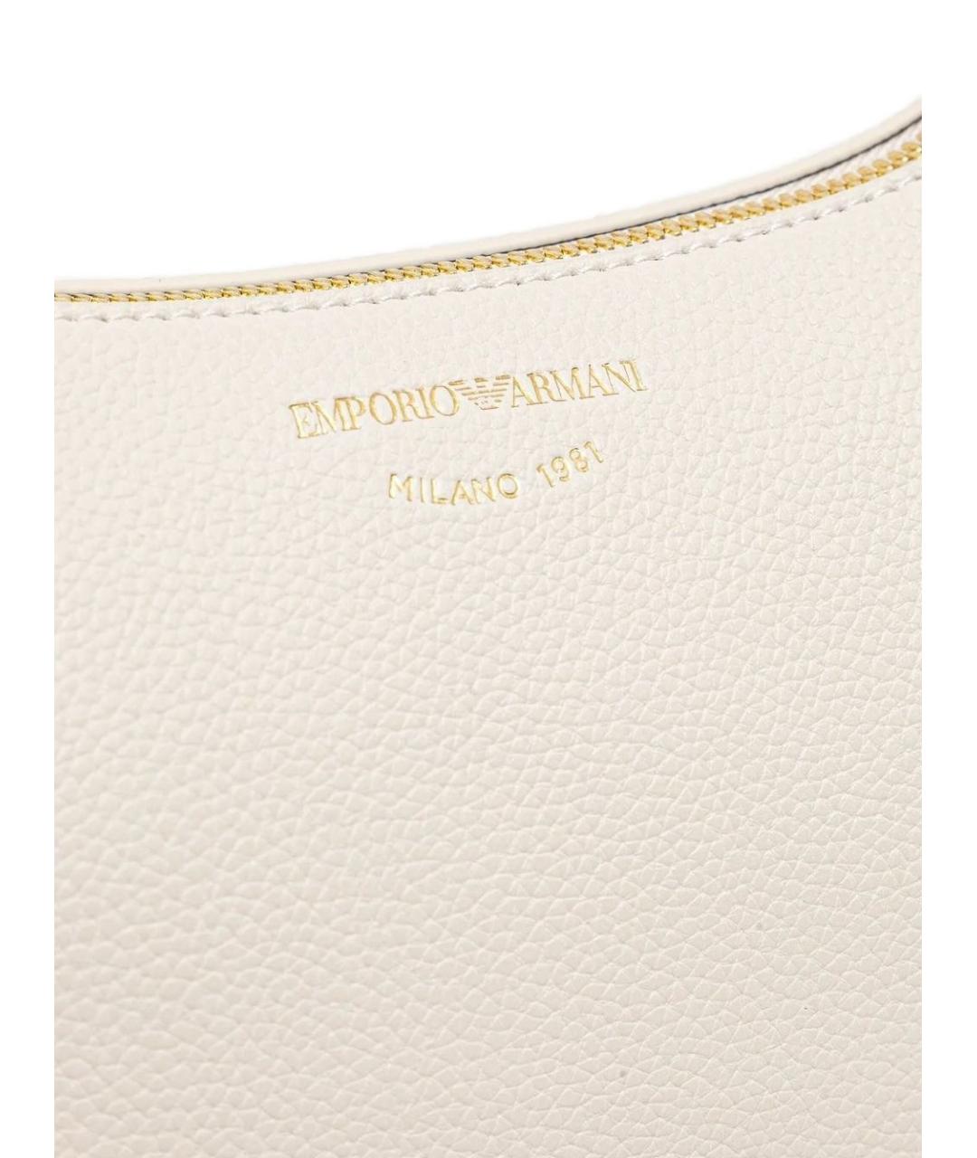 EMPORIO ARMANI Серая сумка через плечо из искусственной кожи, фото 3