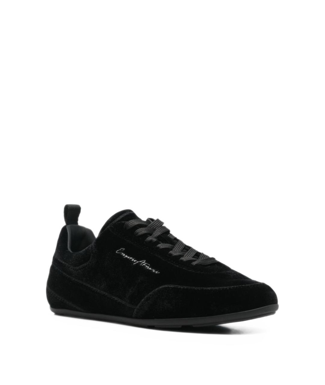 EMPORIO ARMANI Черные кроссовки, фото 4