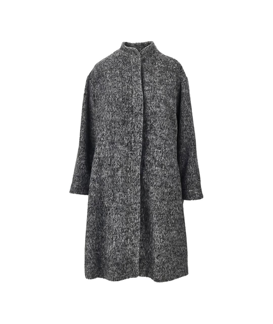EMPORIO ARMANI Серое полиэстеровое пальто, фото 1