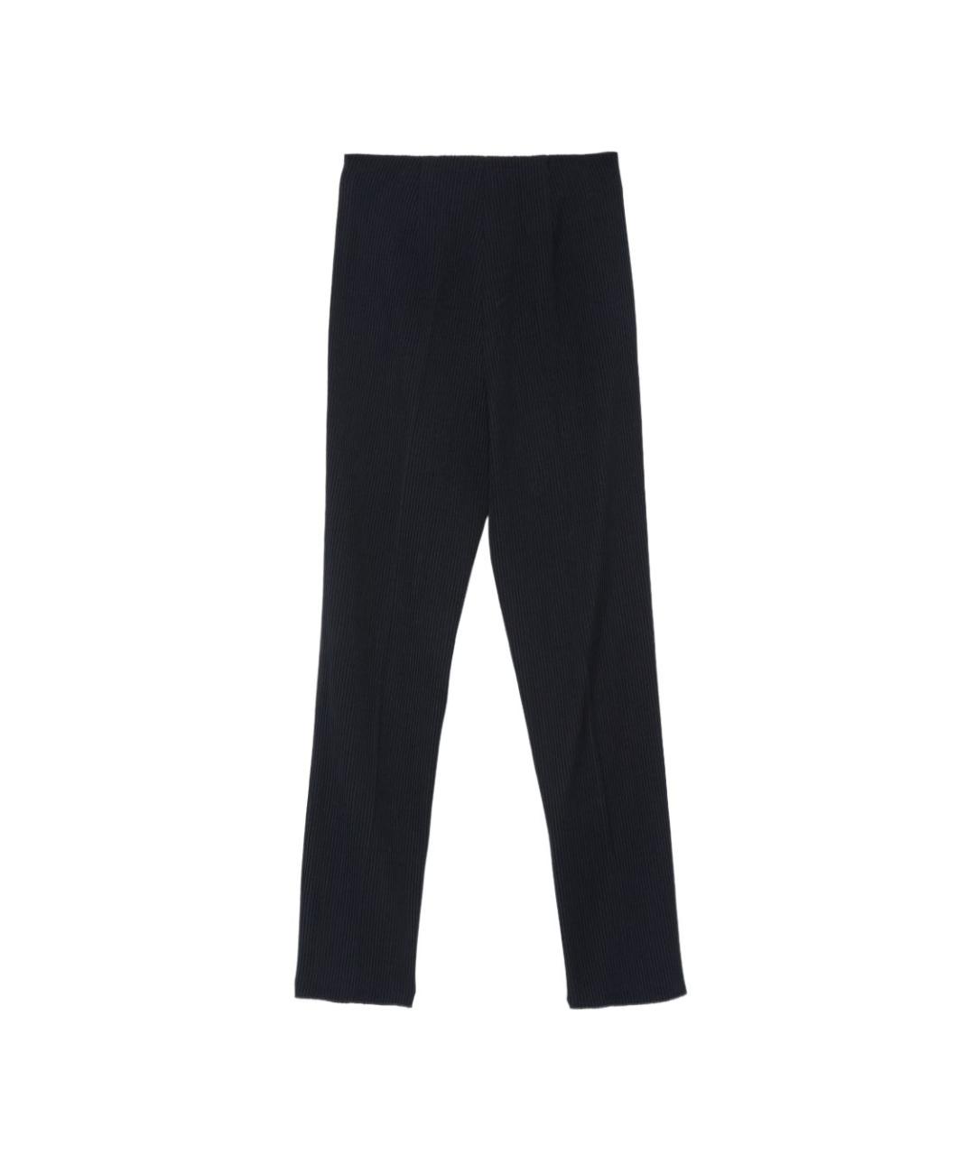 EMPORIO ARMANI Синие шерстяные прямые брюки, фото 2