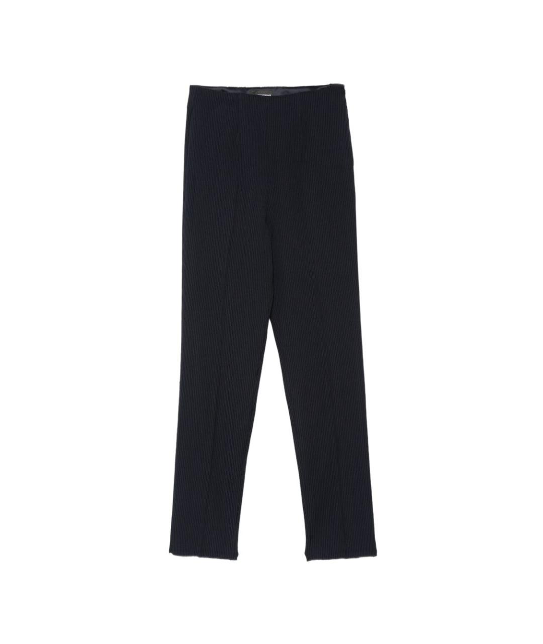 EMPORIO ARMANI Синие шерстяные прямые брюки, фото 1