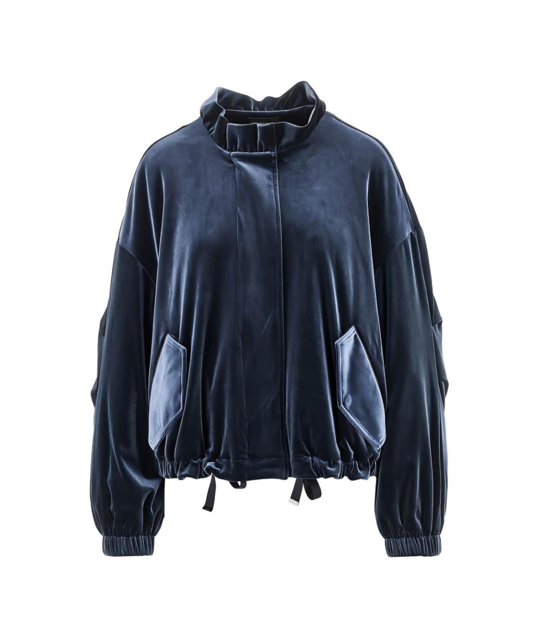 EMPORIO ARMANI Синяя полиэстеровая куртка, фото 3