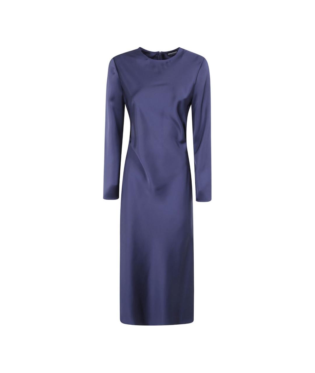 EMPORIO ARMANI Синее полиэстеровое платье, фото 1