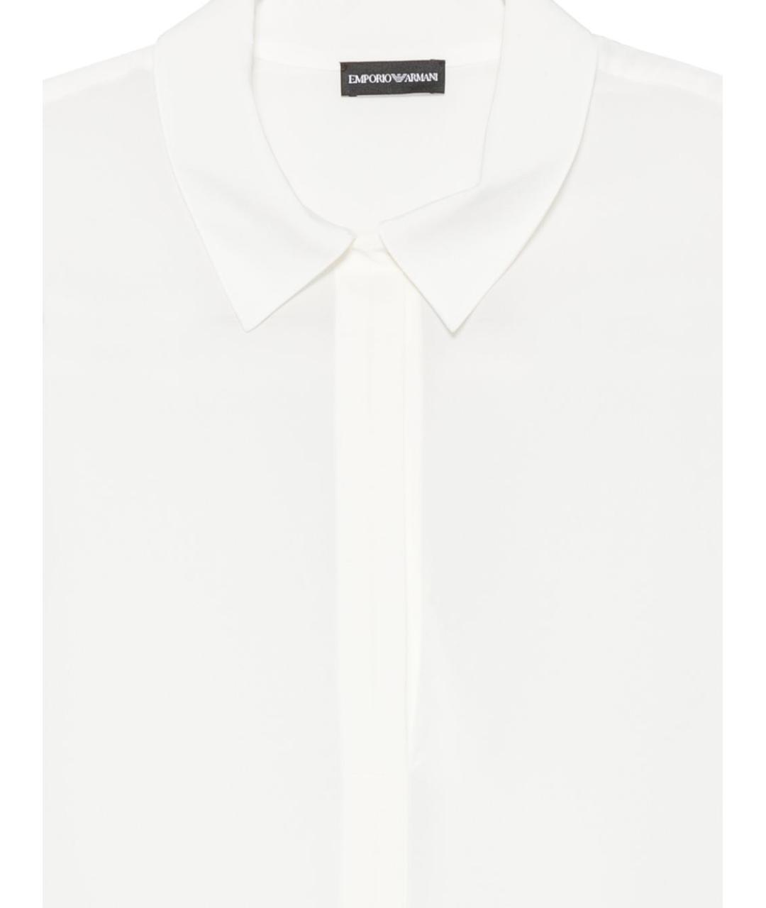 EMPORIO ARMANI Белая шелковая рубашка, фото 3