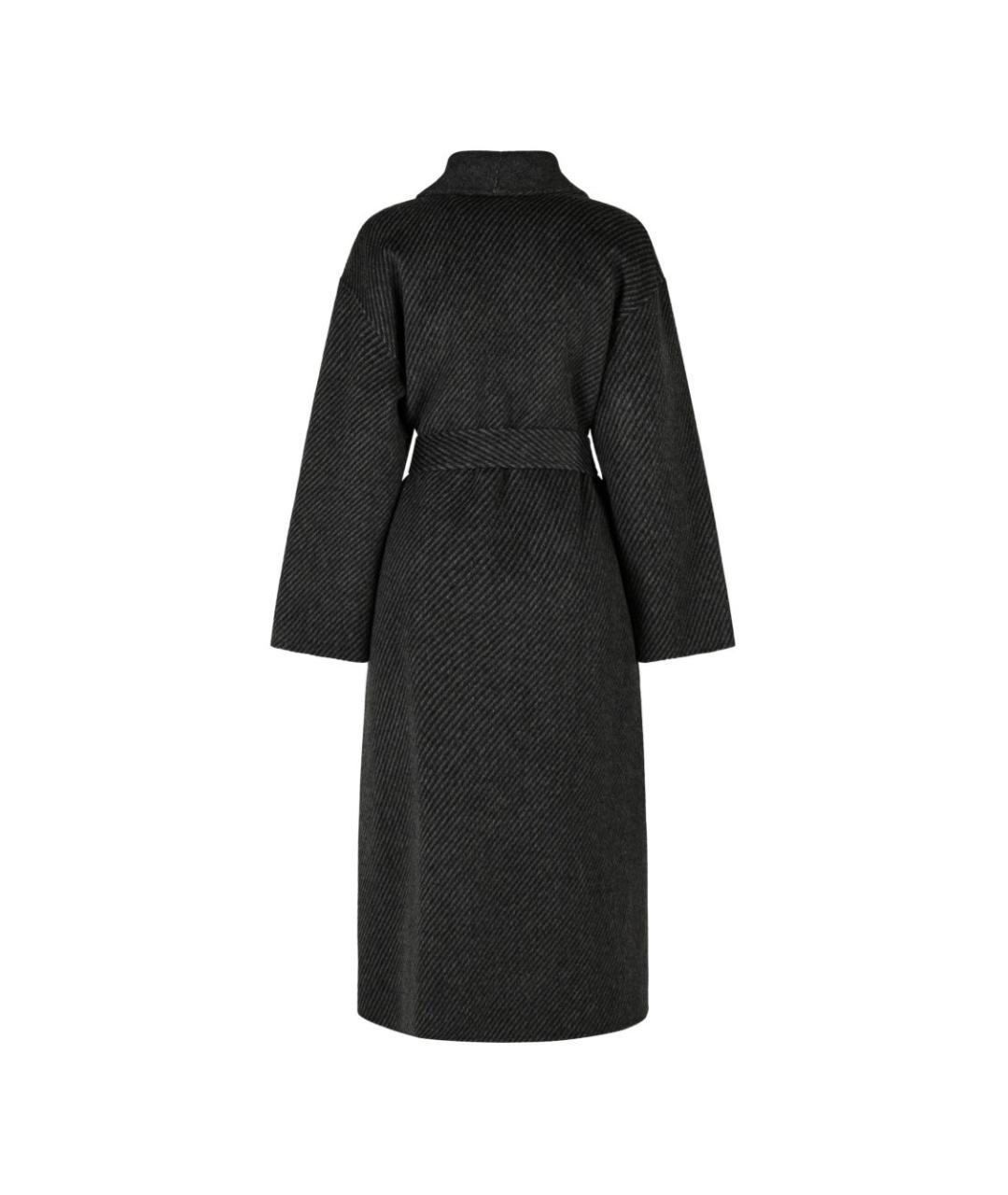 EMPORIO ARMANI Серое полиэстеровое пальто, фото 4