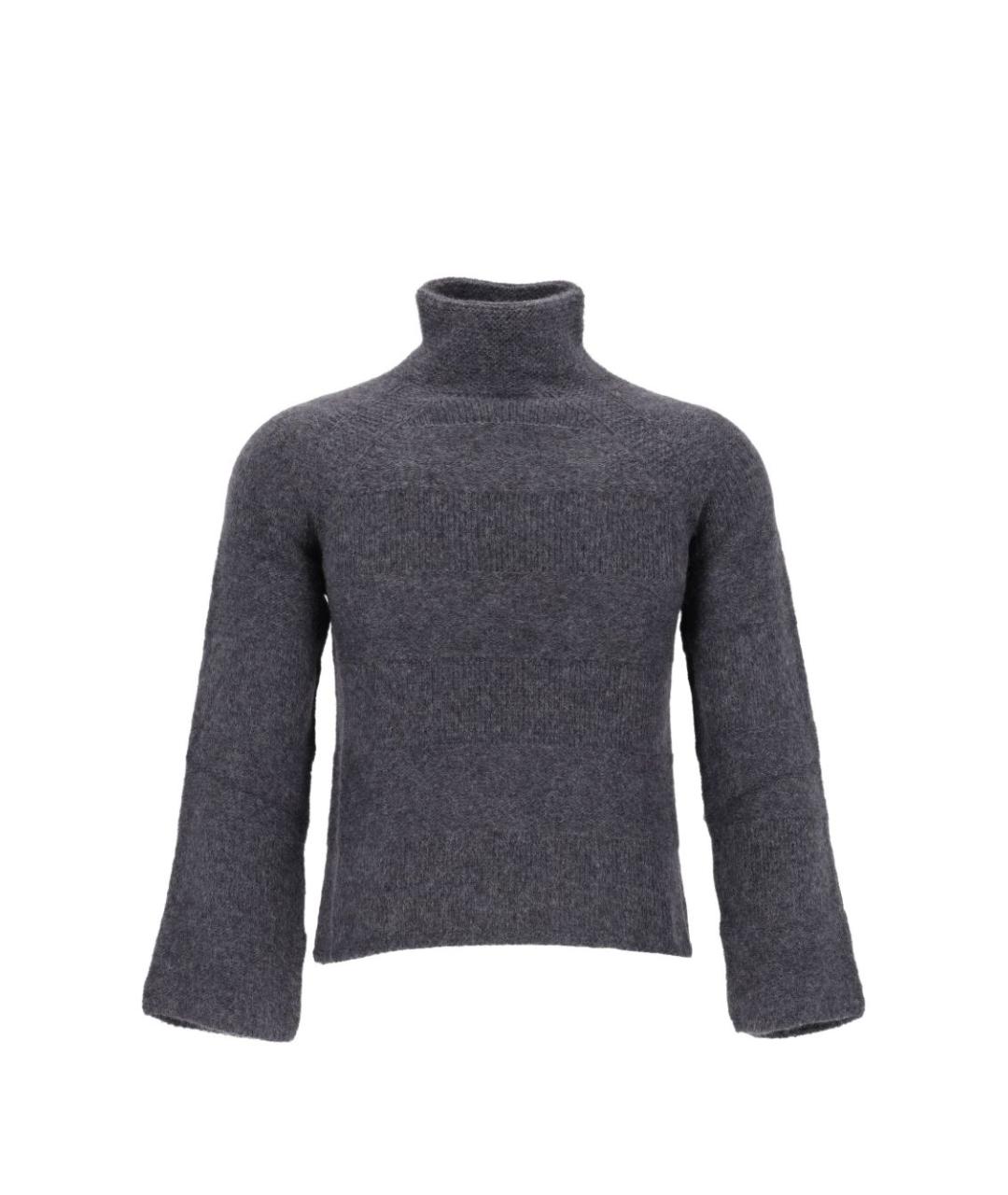 EMPORIO ARMANI Серая шерстяная водолазка, фото 1