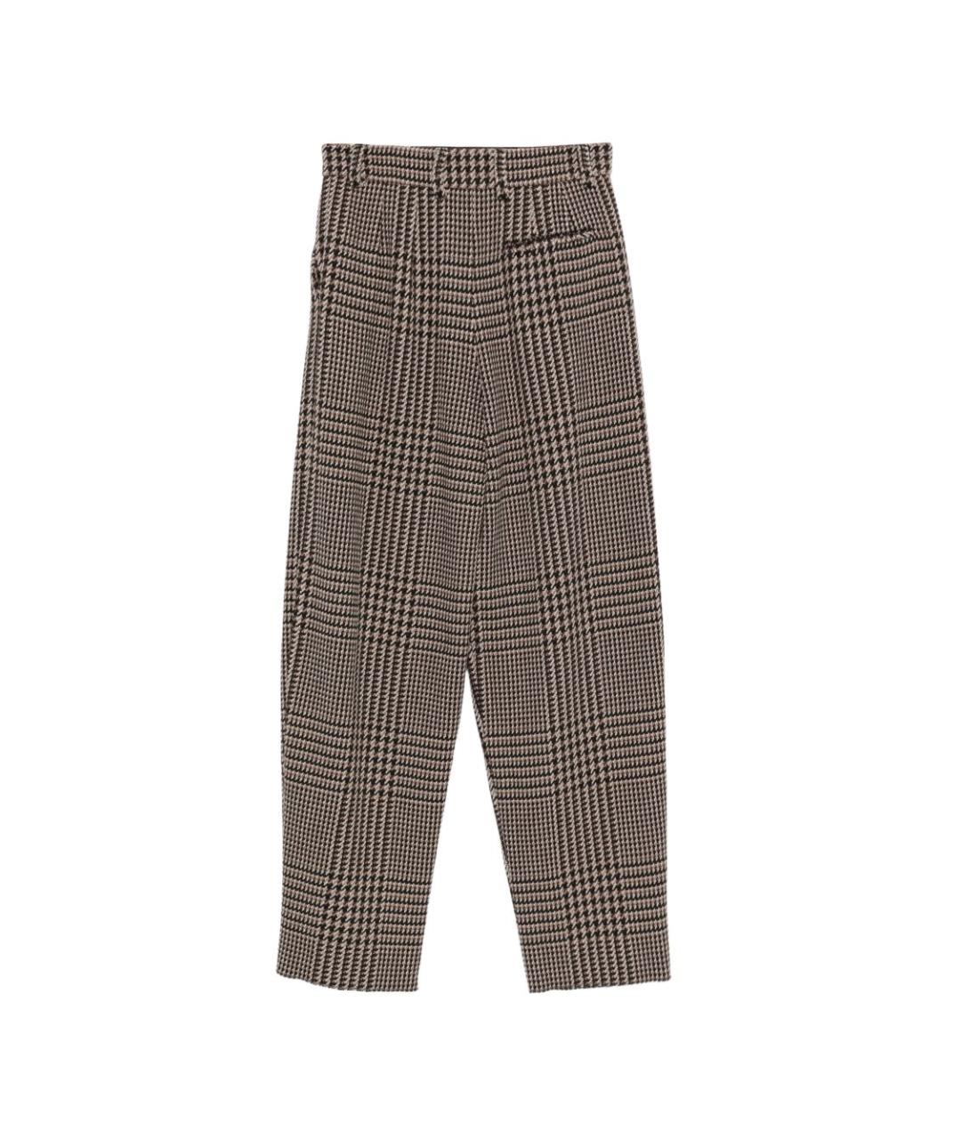 EMPORIO ARMANI Мульти шерстяные прямые брюки, фото 2