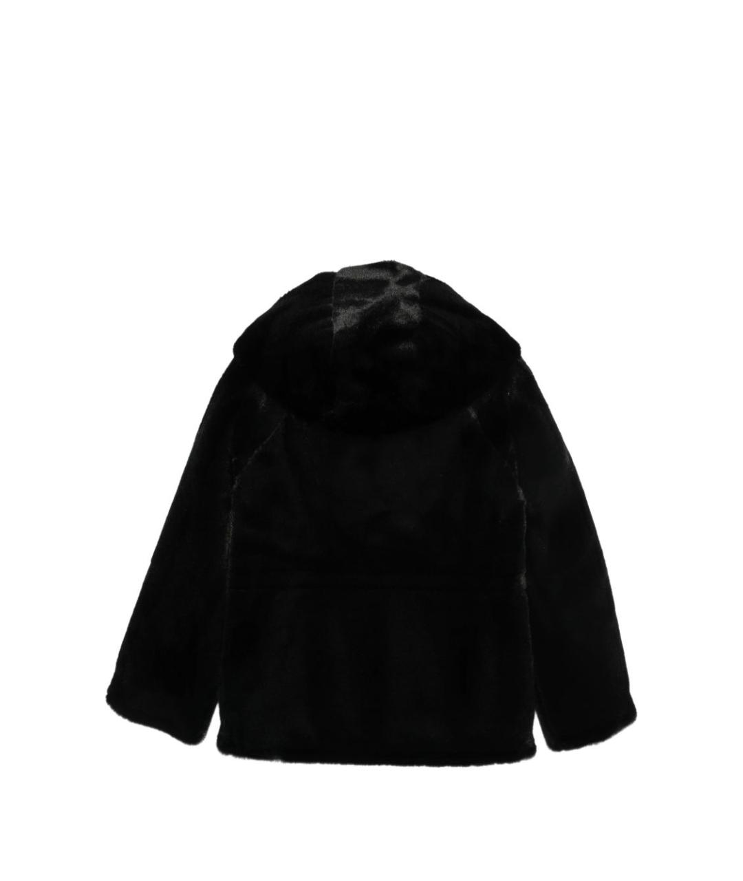 EMPORIO ARMANI Черное полиэстеровое пальто, фото 2