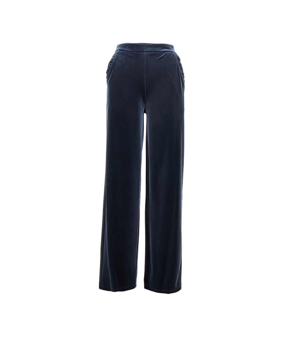 EMPORIO ARMANI Синие прямые брюки, фото 1