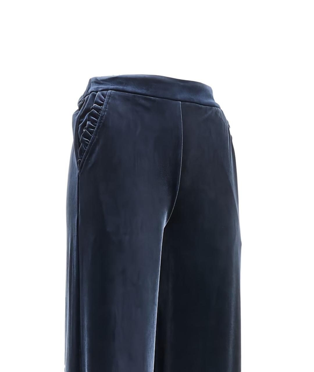 EMPORIO ARMANI Синие прямые брюки, фото 2