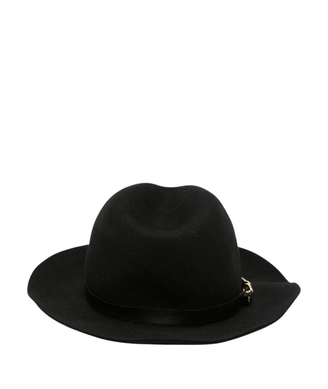 EMPORIO ARMANI Черная шерстяная шляпа, фото 1