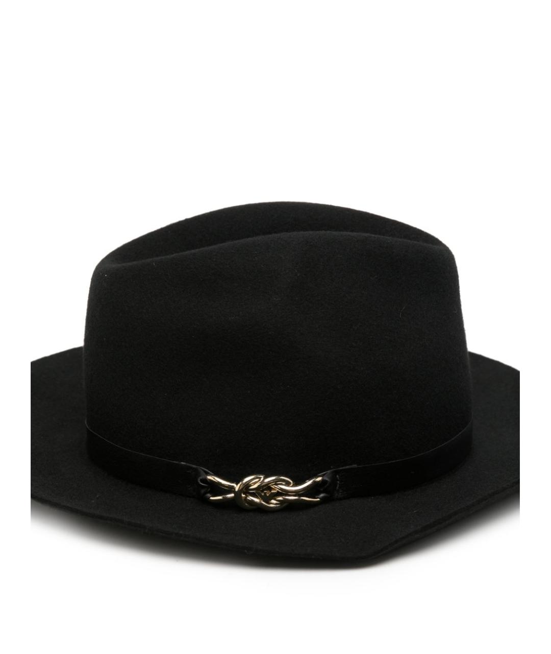 EMPORIO ARMANI Черная шерстяная шляпа, фото 3