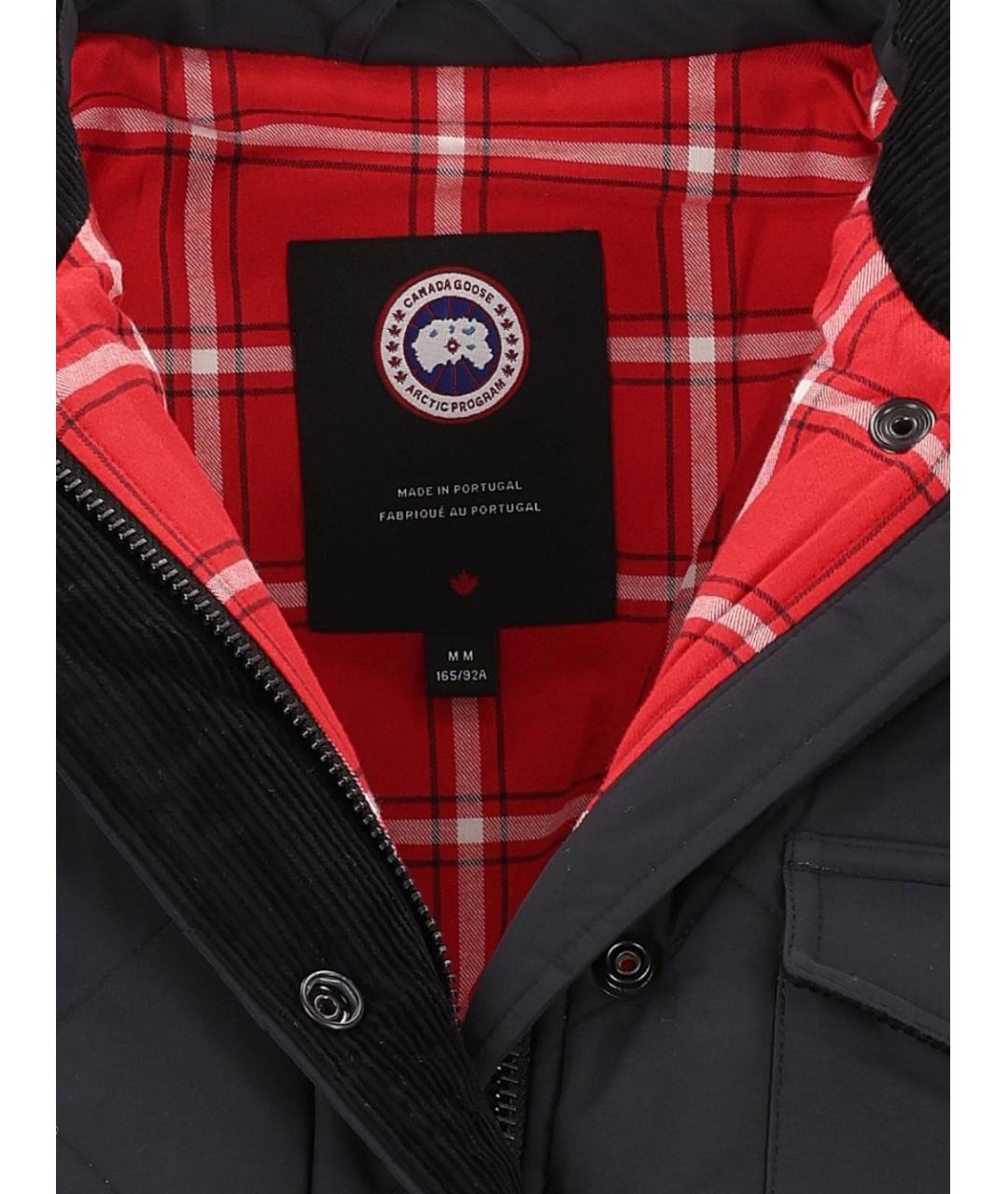 CANADA GOOSE Черная полиамидовая куртка, фото 4