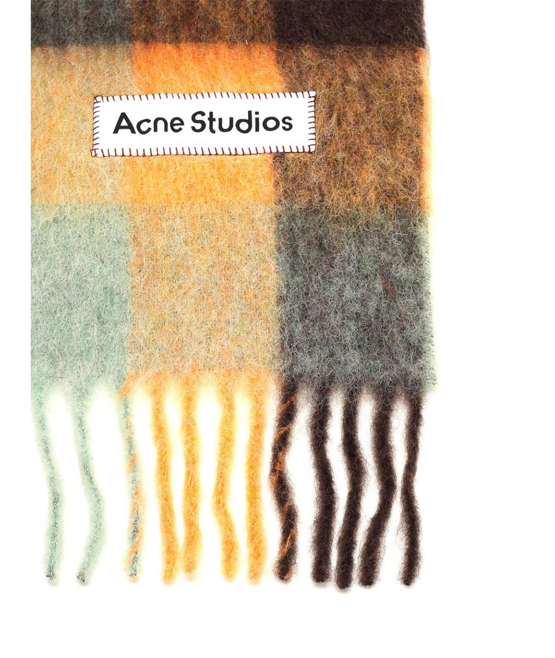 ACNE STUDIOS Мульти шерстяной шарф, фото 2