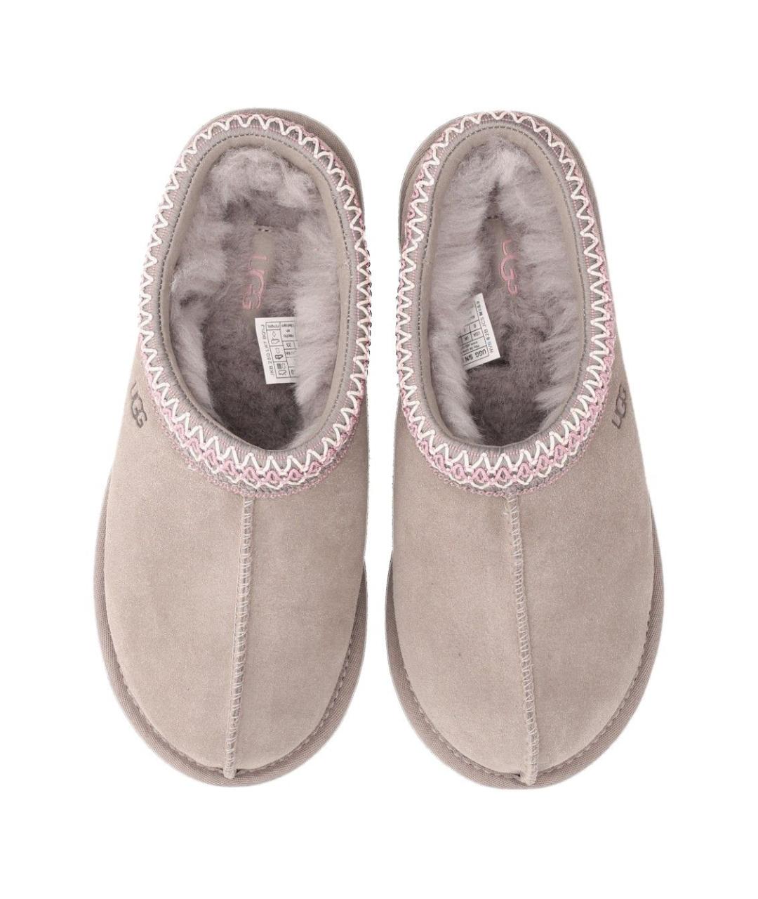 UGG Серые замшевые сабо, фото 4