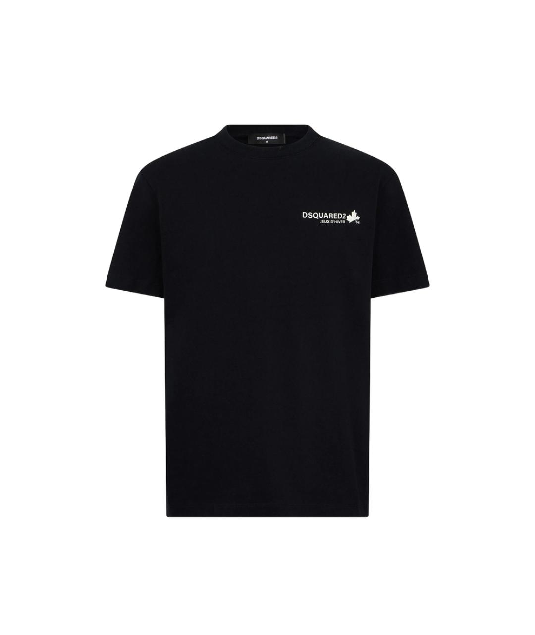 DSQUARED2 Черная хлопковая футболка, фото 1