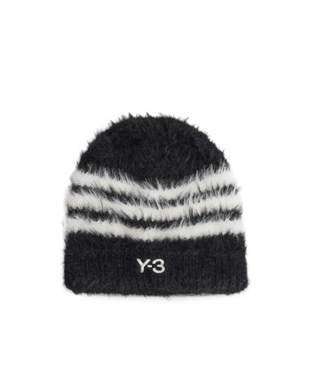 Y-3 Черная синтетическая шапка, фото 1